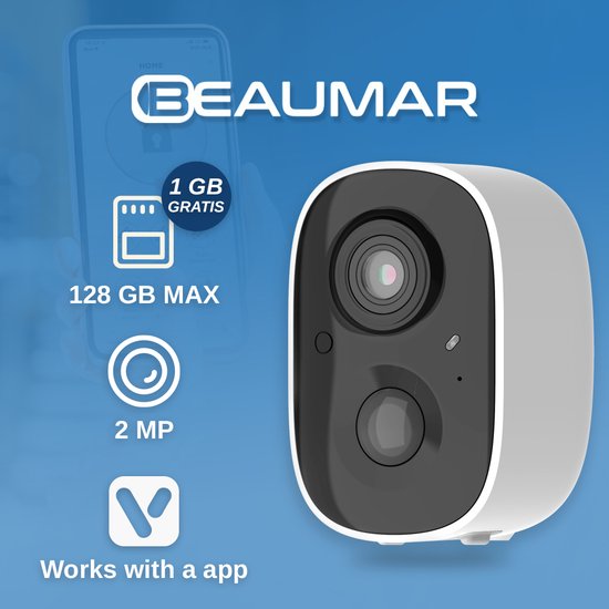 VicoHome CG6 - IP Camera - Gratis Cloud Opslag - Slimme Cloud Detectie - PIR Sensor - Afschrikkend Licht - Lithium Batterij 5200mAh - Tweewegs-audio - SD Kaart Slot - Compatibel met Google assistant — afbeelding 2