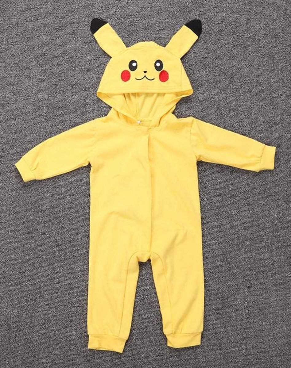 Zeeziekte totaal haalbaar Pikachu romper baby pakje geel - maat 74-80 - Pokémon Go pikachupakje |  bol.com