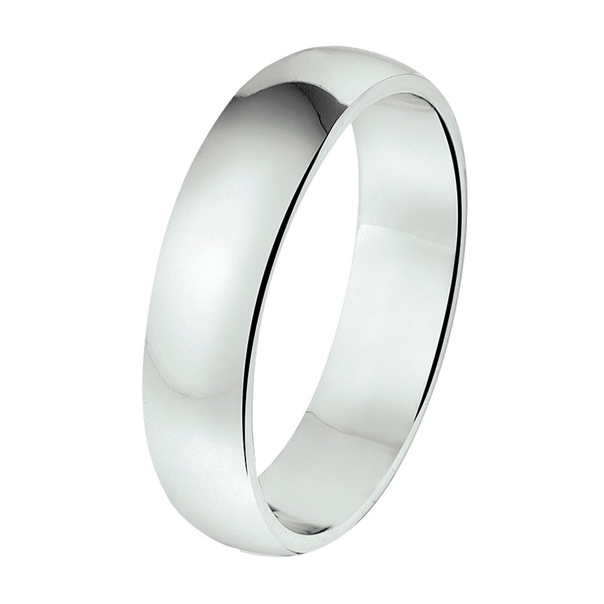 Gerhodineerd Zilver Ring A301 - 5 Mm Zonder Steen 1315016