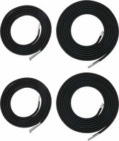 Vervangings Elastiek - 4 stuks - 2,2 m en 1,4 m - Elastisch vervangend touw - Reparatie Elastiek - Elastisch Koord - Elastiek - zwart - voor ligstoel Relaxstoel