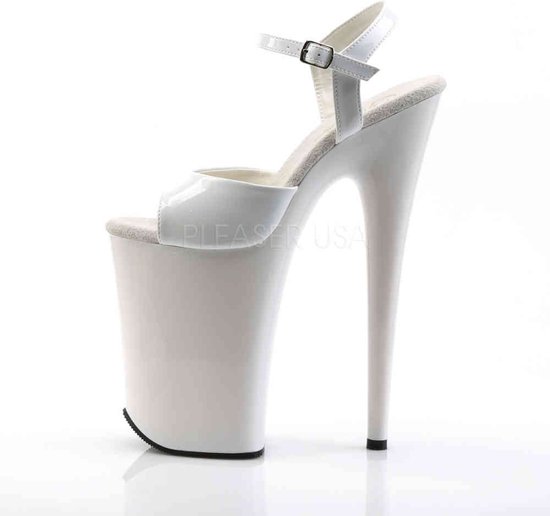 Pleaser - INFINITY-909 Sandale à bride à la cheville, Chaussures de pole dance - US 11 - 41 Chaussures - Wit