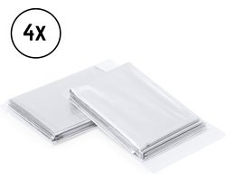 4 stuks nooddeken - Isolatiedeken - Reddingsdeken - Noodpakket - Zilver