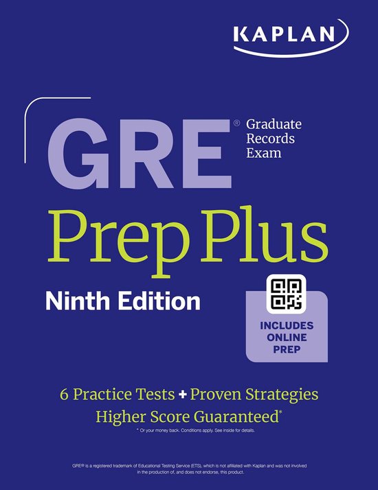 Kaplan Test Prep- GRE Prep Plus, Ninth Edition (2026): Inclu ... - cover