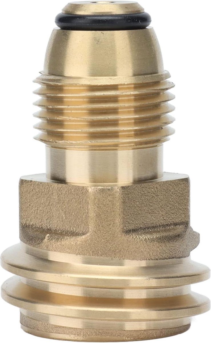 Goedkoopste Goede afdichtingsprestaties Messing Eenvoudige installatie Gasflesadapter Draagbaar voor kamperen - Gastankconversieconnector.