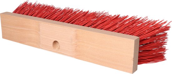 Buemag Bezemkop - Elaston - rood - hout - hard - 40 cm - 24mm - straatbezem/buitenbezem van Buemag — afbeelding 5