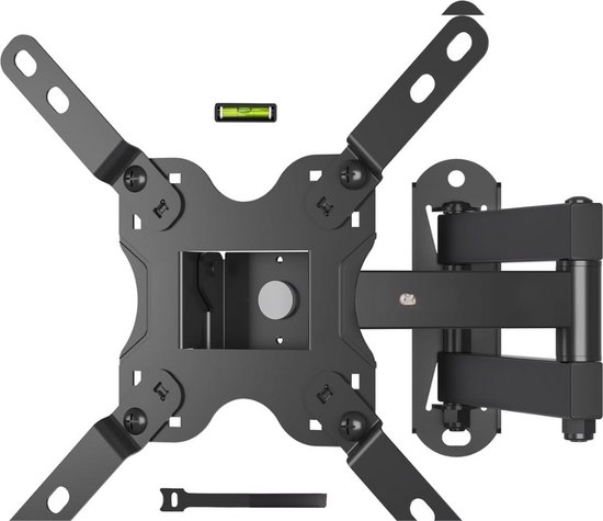 Foto: Tv muurbeugel voor 13 42 inch led lcd oled televisies kantelbaar draaibaar en 360 draaibaar muurbeugel tv tot 20 kg met veiligheidsschroeven max vesa 200 x 200 mm