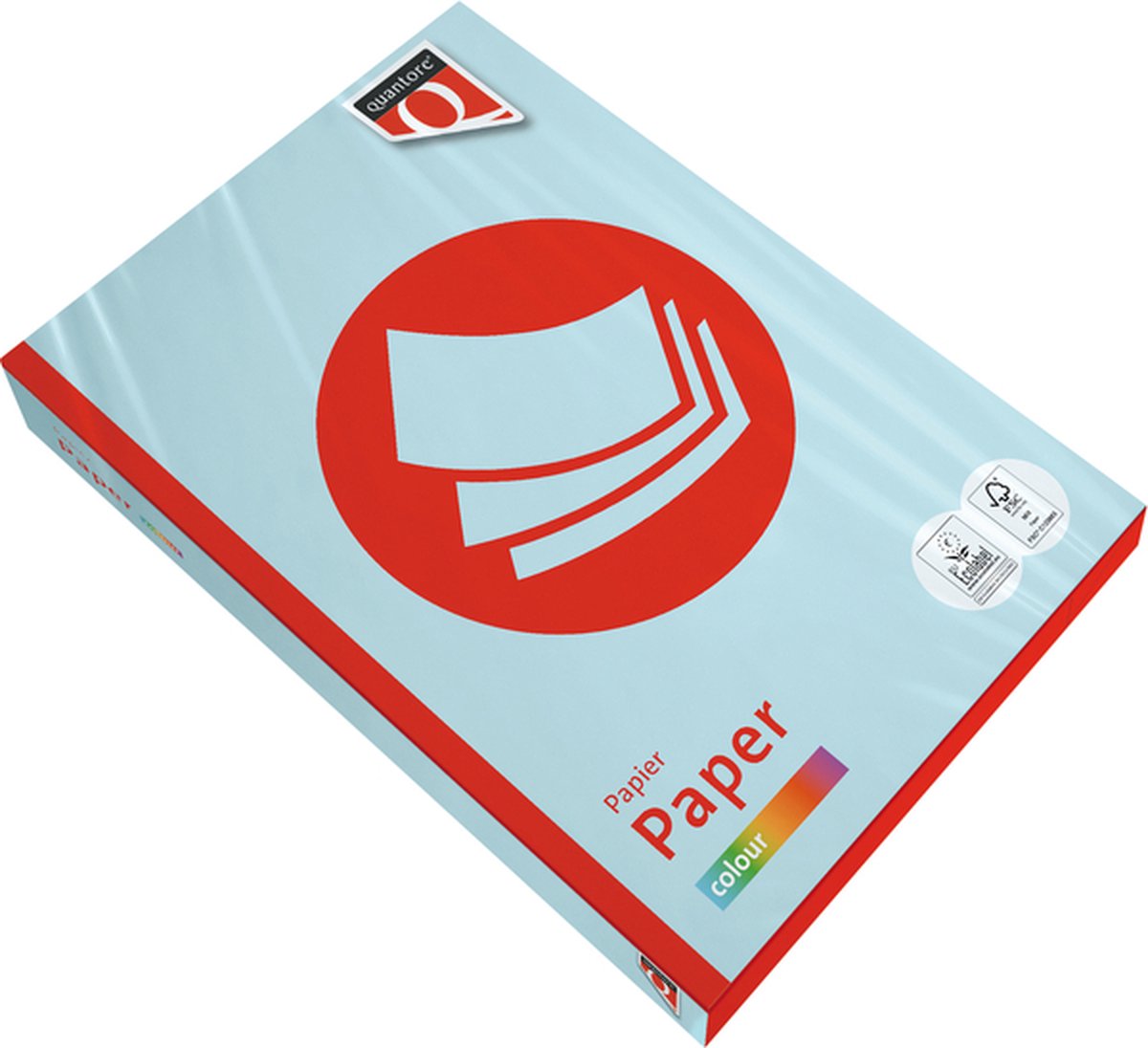 Kopieerpapier quantore colour a4 160gr lichtblauw