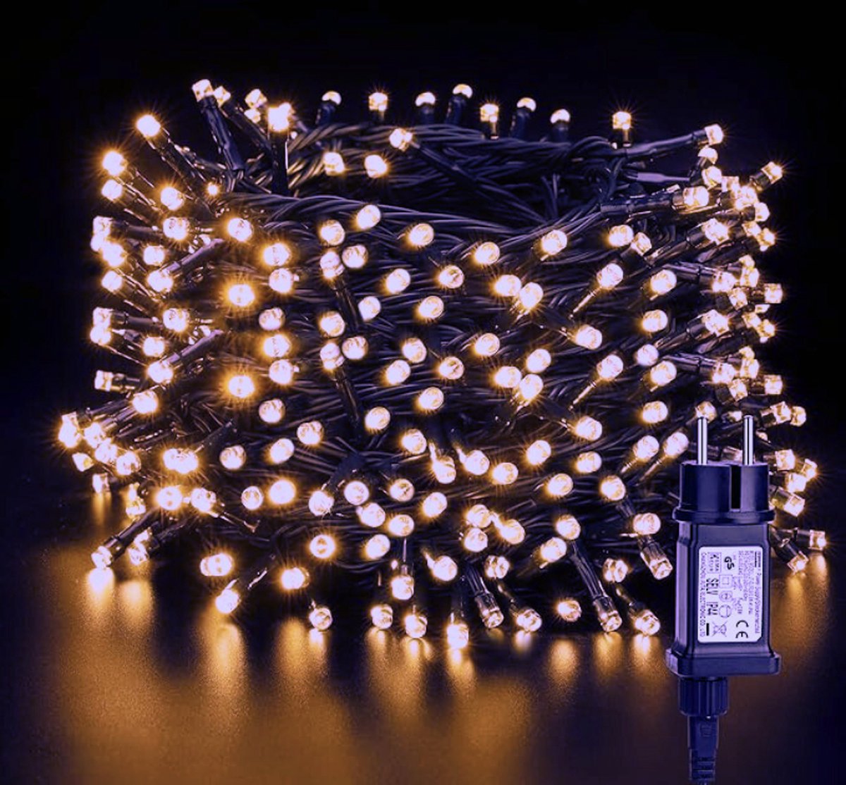 100M 1000 LED Kerstverlichting Buiten - Waterdichte Decoratieve Verlichting Met 8 Modi Voor Tuin - Binnen En Bruiloftsfeest - Warm Wit