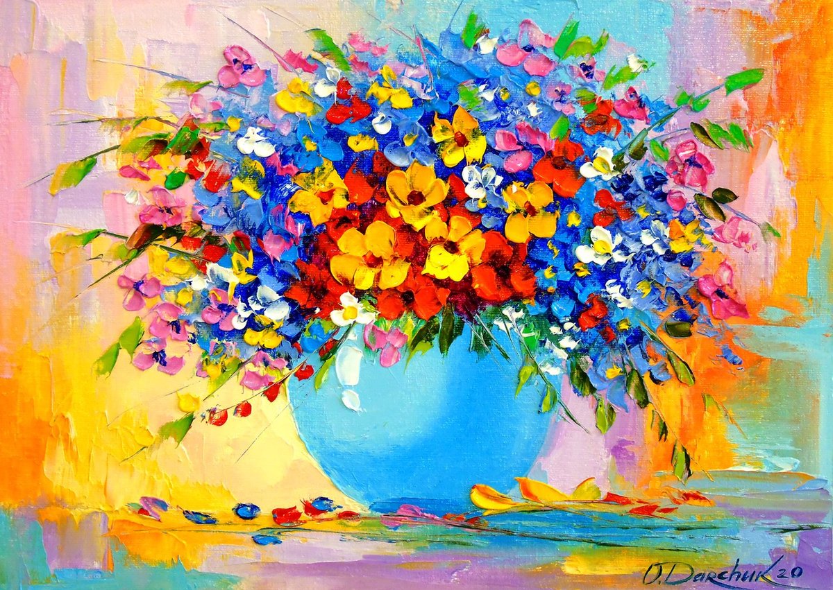 Enjoy puzzel Blumenstrauß - 1000 stukjes.