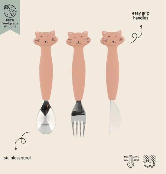 Trixie Silicone Bestek Set 3-Pack - Mrs. Cat van Trixie — afbeelding 4