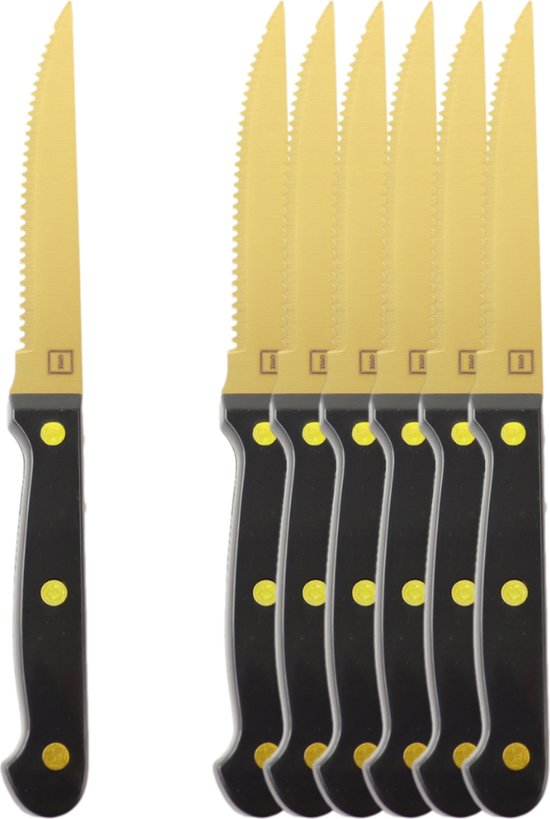 OTIX Steakmessen - Set van Stuks - Vaatwasserbestendig - Steakmessenset - RVS