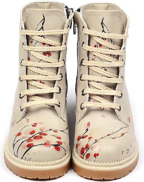 GOBY - Sanko - Bottes pour femmes - Botte - Bottes femmes - Bottes pour femmes - Bottes pour femmes - Bottines - Fait main - Imprimé floral - Taille 36