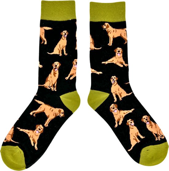 Tutti Footi - Sokken met Labradors/Honden - dames maat 36-40 - Cadeau voor hondenliefhebbers