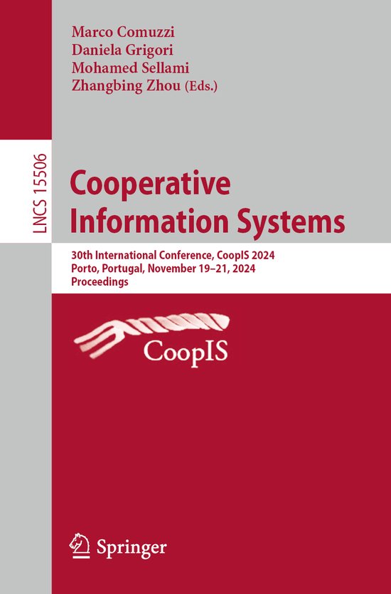 Lecture Notes in Computer Science15506- Cooperative Informat ... - cover