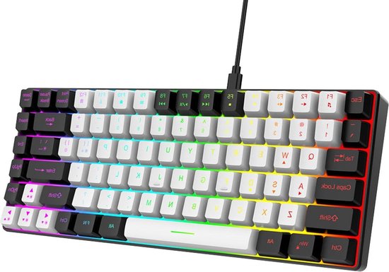Topiky Bedraad Toetsenbord en Muiscombinatie, Ergonomisch Toetsenbord Topiky Bedraad Toetsenbord en Muiscombinatie, Ergonomisch Toetsenbord