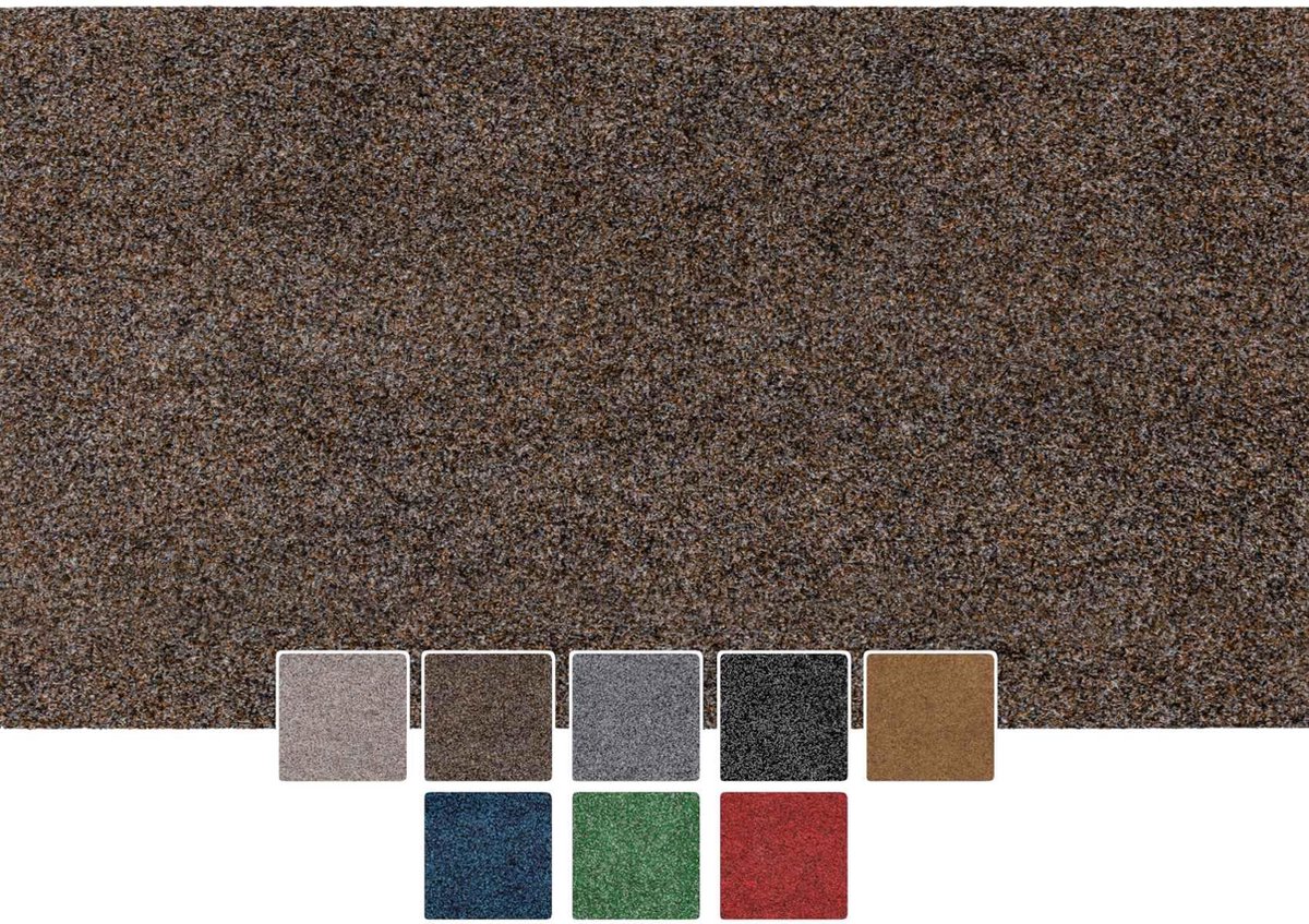 La'Moussawi ® Robuuste en Wasbare Schoonloopmat voor Entree en Binnenruimte, Donkerbruin, 50 x 100 cm