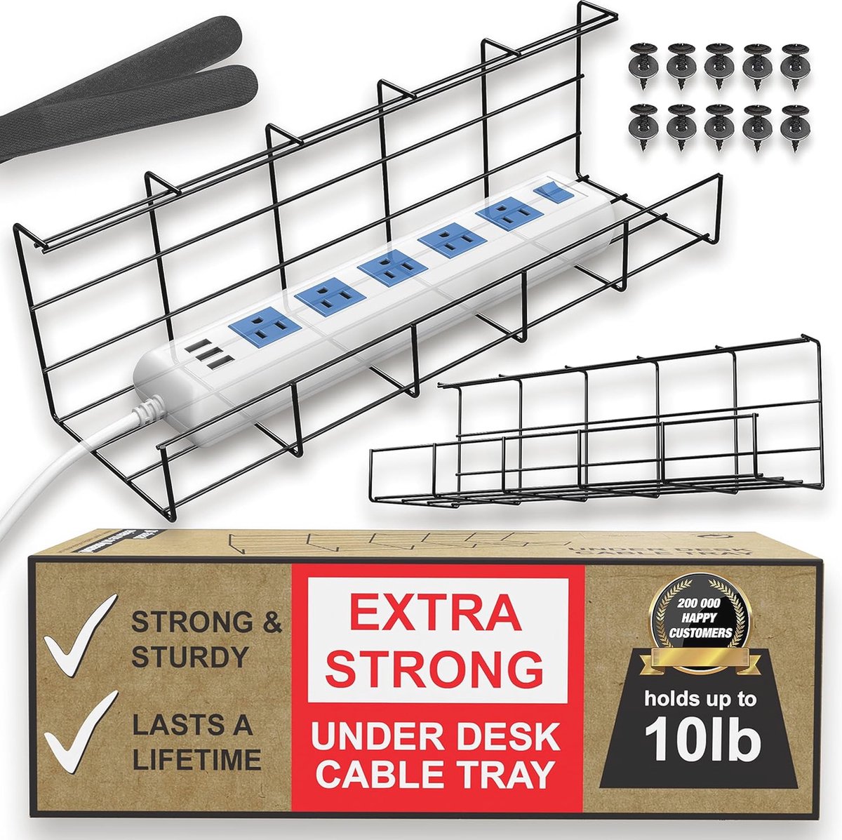 14 Inch Kabelorganizer Voor Onder Je Bureau | Stevig, Netjes