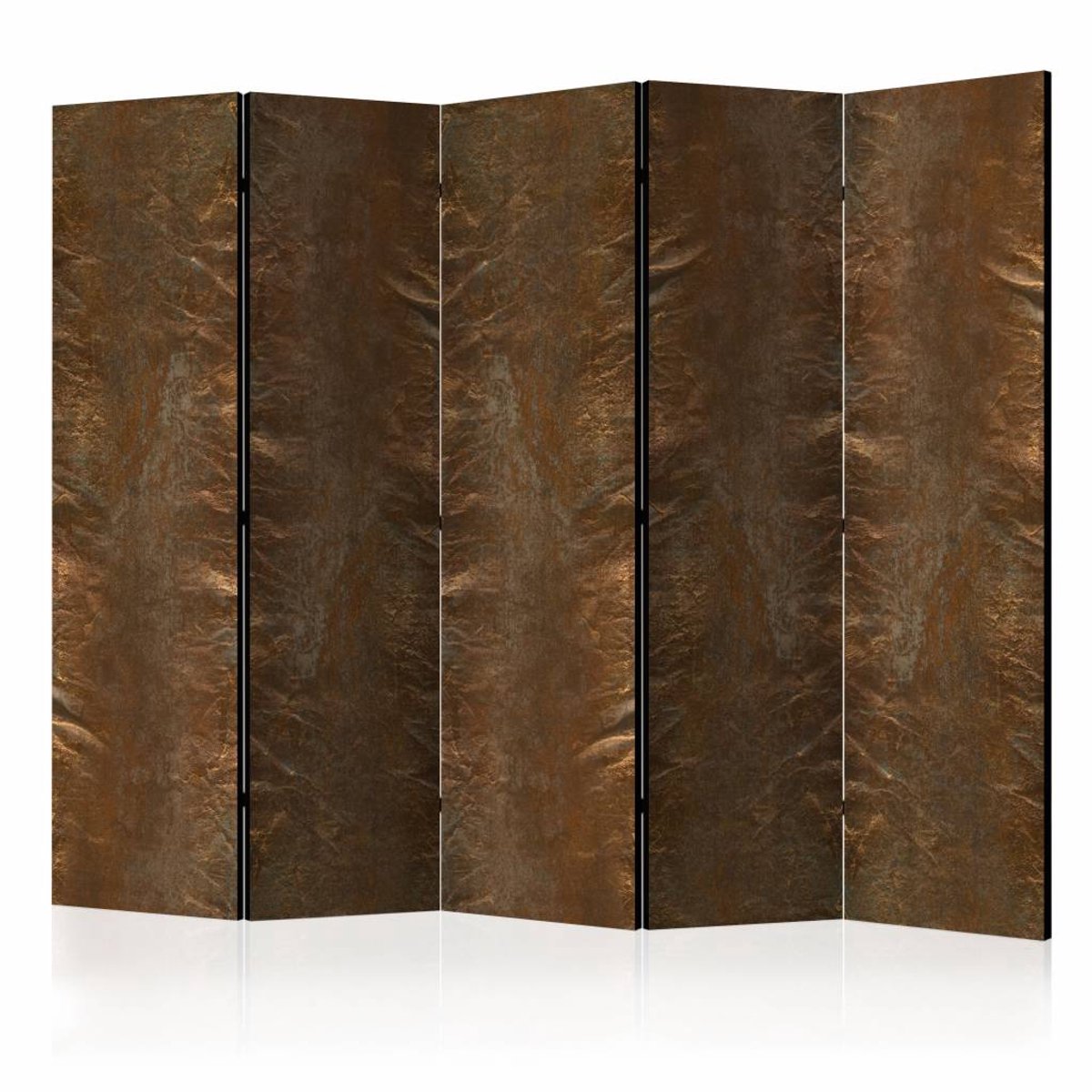 Vouwscherm / Kamerscherm - In het koper 225x172cm , gemonteerd geleverd, dubbelzijdig geprint