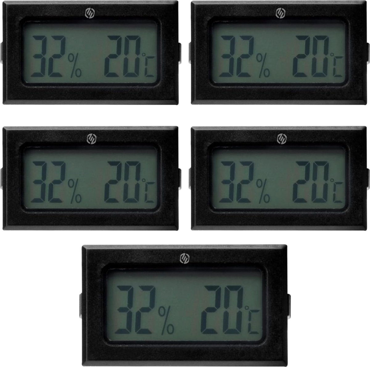 Equivera Huisthermometer - Kamerthermometer - Binnenshuis - Digitale Thermometer - Hygrometer