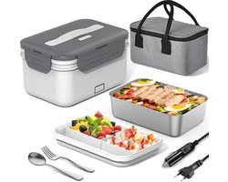 Lexium Elektrische Lunchbox - Verwarmde Lunchbox - Voor Warme Maaltijden - Thermos Lunchbox - Lunchboxen