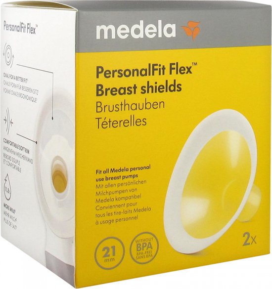 Medela Personal Fit Flex Borstschild met zachte rand - 2 stuks - Maat S - 21 mm