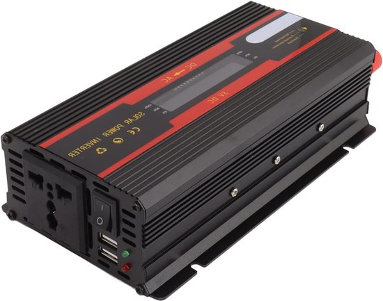 Spanningsomvormer Auto-omvormer 12V 24V Naar 110V 220V 1500W