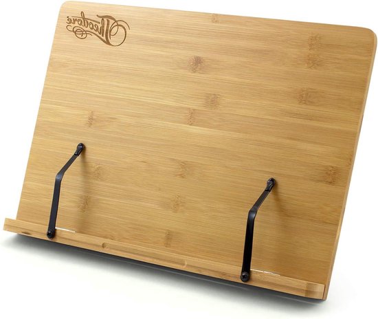 TIGER Orchestral Muziekstandaard Houten plank met tas Zwart