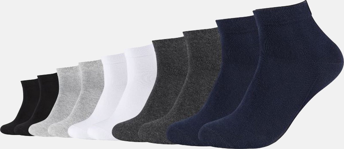 Camano Unisex Quartersokken Veelkleurig 10 Paar