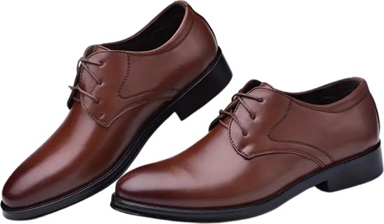 Chaussures pour femmes habillées Nivard pour homme - Chaussures pour femmes de Business - Chaussures de mariage - Chaussures de bureau - À Lacets - Marron - Pointure 42