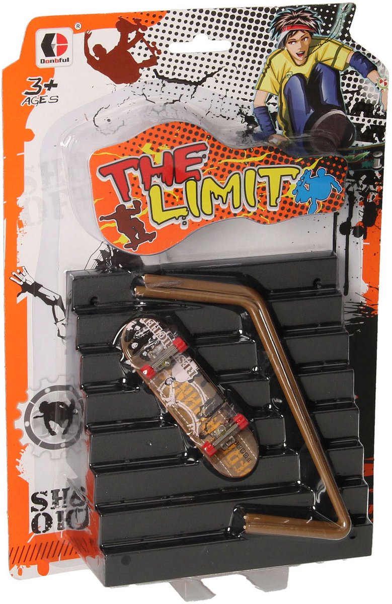 Vinger Skateboard met Stunttrap