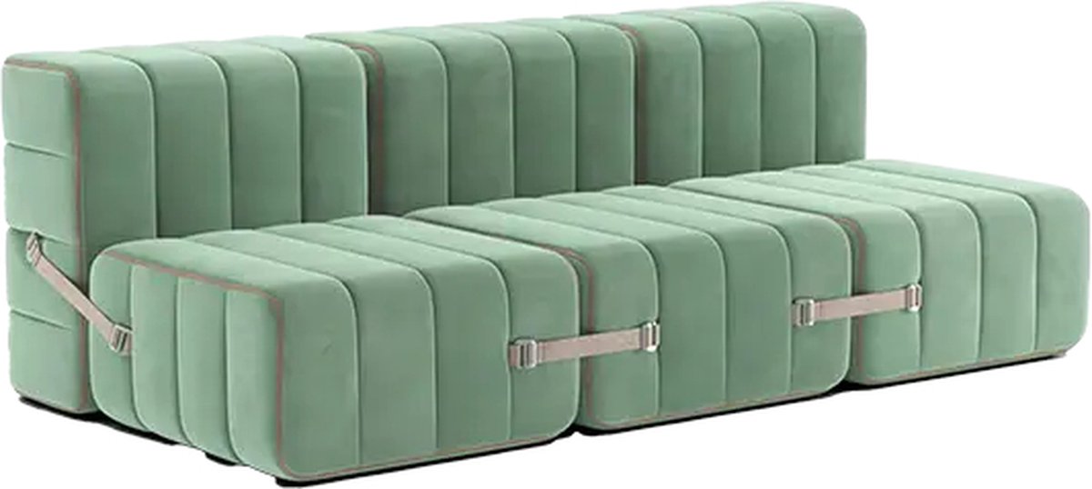 ambivalenz modulaire bank curt – 6 modules – barcelona - licht groen