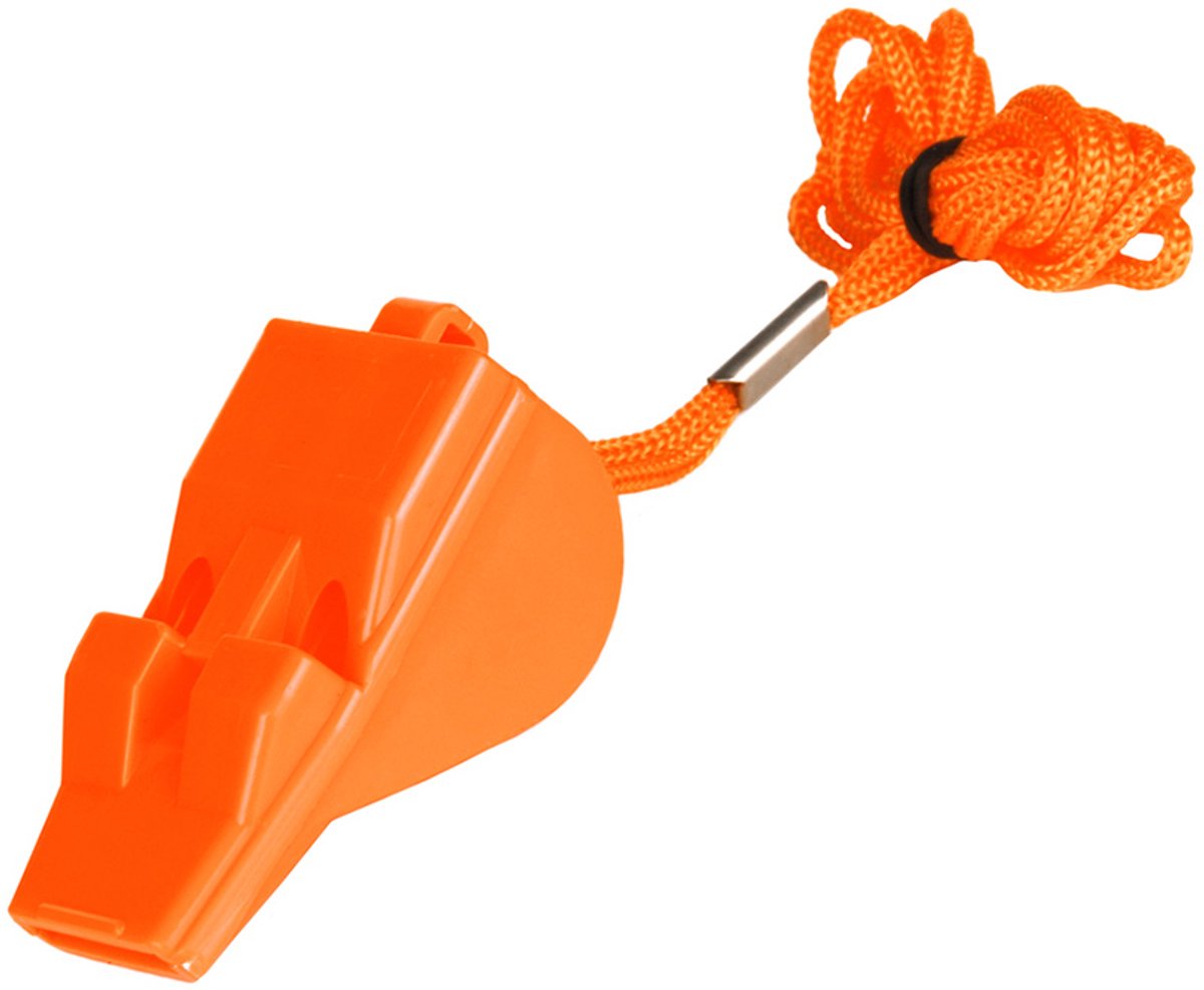 Fluitje oranje pealess