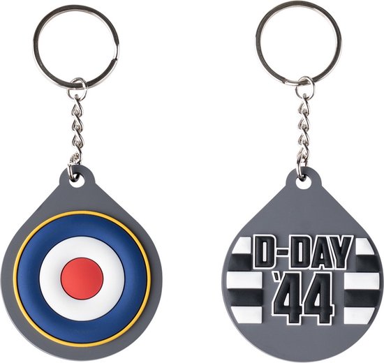 Sleutelhanger RAF Roundel D-Day 44 - Fostex WW2 Series - PVC - 5,5x4,5cm