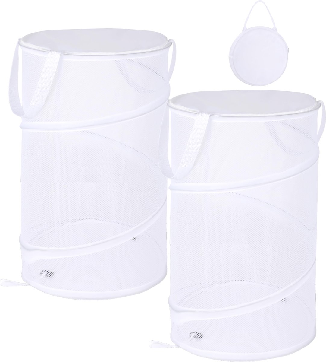 Goedkoopste JGS ® Handige en Opvouwbare Wasmanden met Deksel voor Reizen en Dagelijks Gebruik