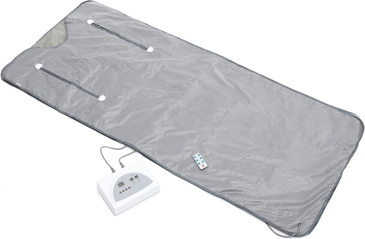 White-Label® Infrarood Deken - Warmtedeken - 80x180cm - Grijs