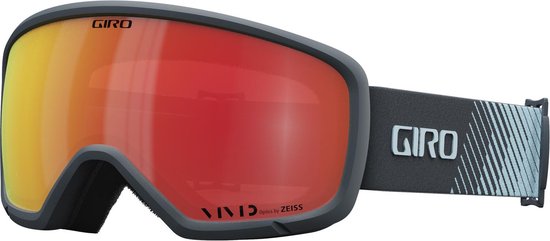 Giro Moxie Skibril Dames - Zwart/Wit met Amber Goud & Geel Glas