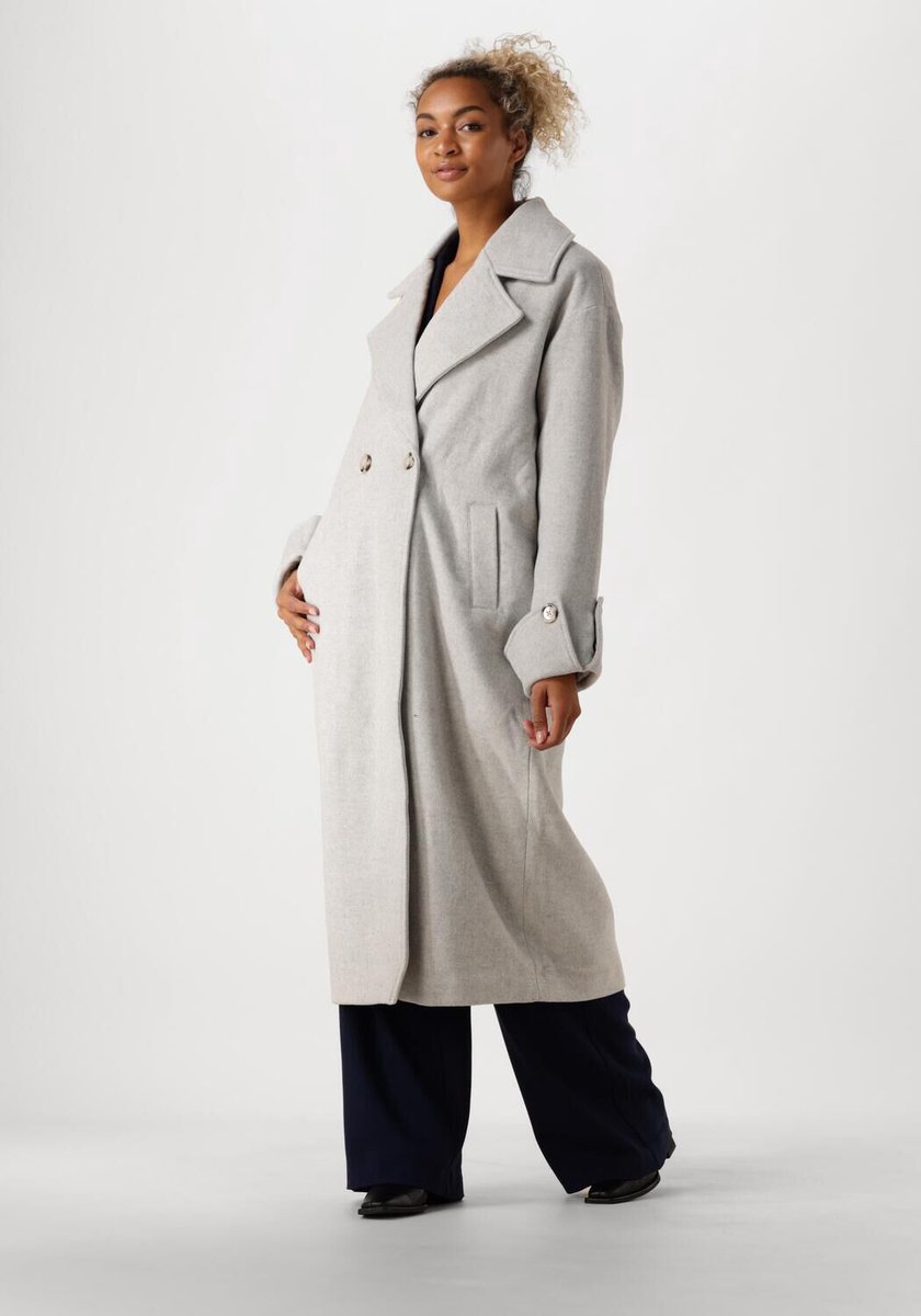 Notre-V Nv-eileen Jassen Dames - Winterjas - Lichtgrijs - Maat L
