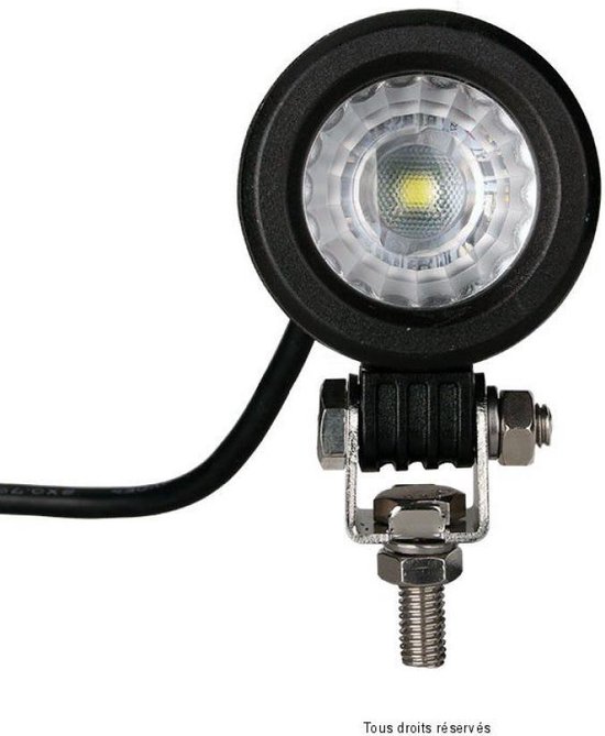 Extra koplamp ronde projector LED 12V 10W 900 lumen Optisch voor motorfiets — afbeelding 4