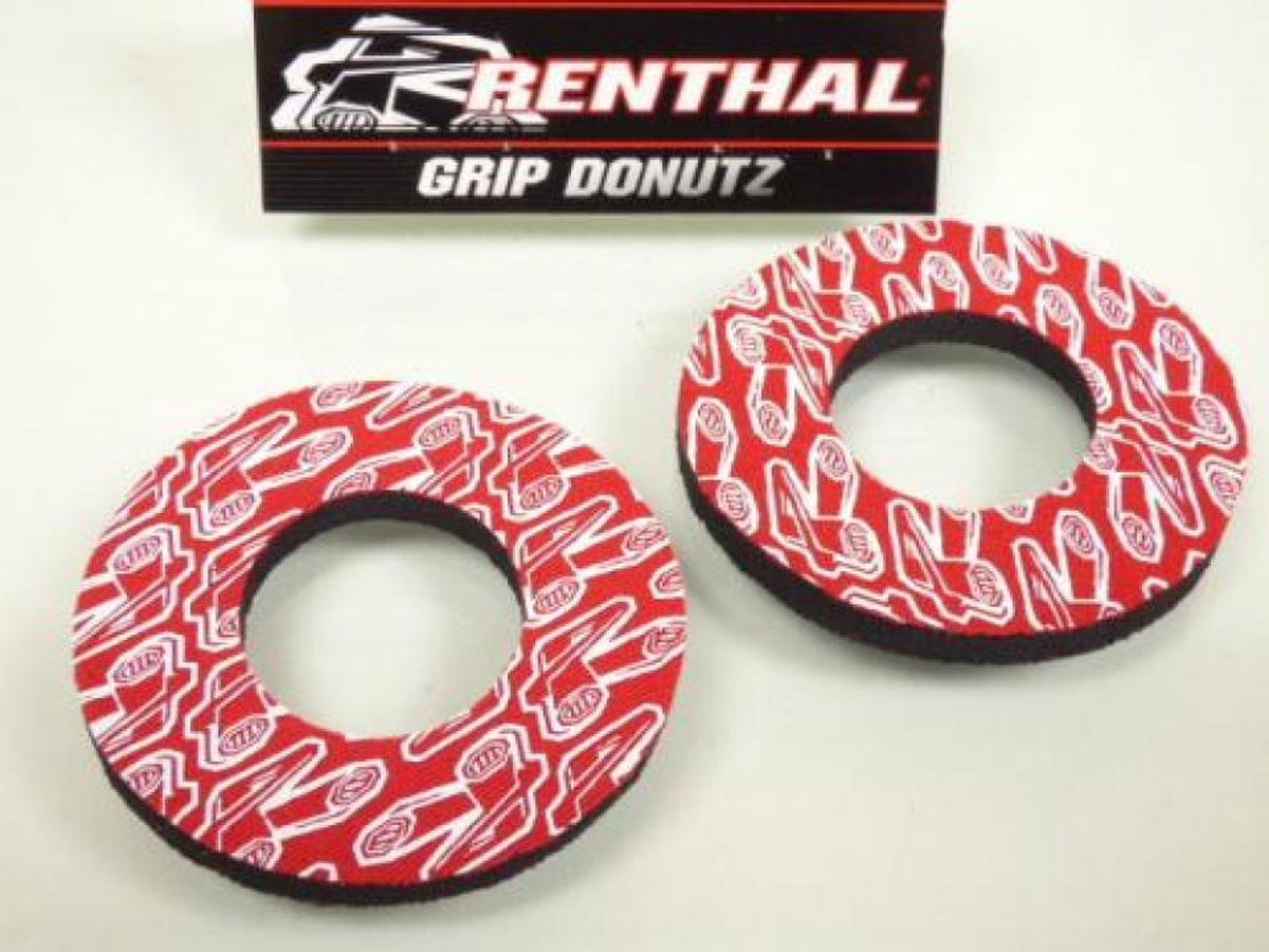 donutz renthal rood g186 nieuw schuim handvat voor motorcross enduro off-road