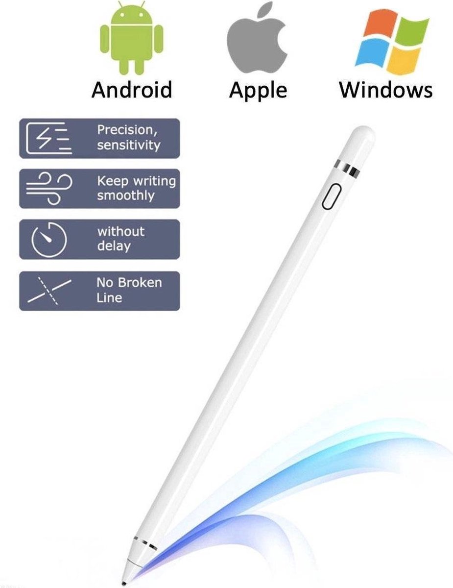 Active Stylus Pen - Oplaadbare dual touch pen voor tablet en telefoon - LOUZIR