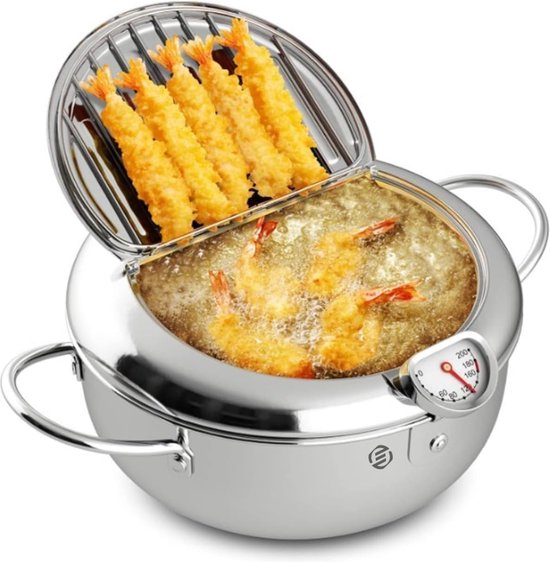Lacor 69469 - Dubbele elektrische friteuse met professionele kraan 3250