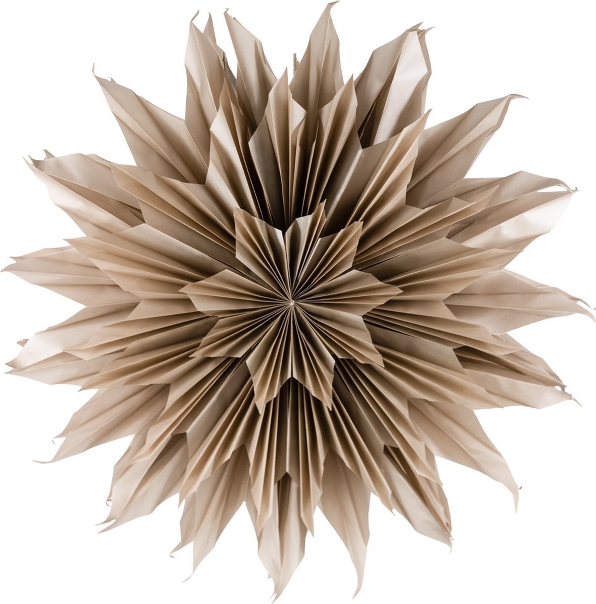 Kerstster sun 80cm taupe met pendel