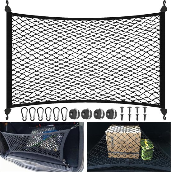 4 haak auto universele kofferbak bagagenet mesh organizer auto