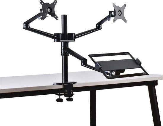 Generic TV-wandmontagemonitor Wandmontagebeugel, Verstelbare Gasveer Enkele Armstandaard Voor 17 Tot 27 Inch Lcd Computerschermen Steungatafstand 75x75100x100 Een Kruisarm Twee Kruisarmen