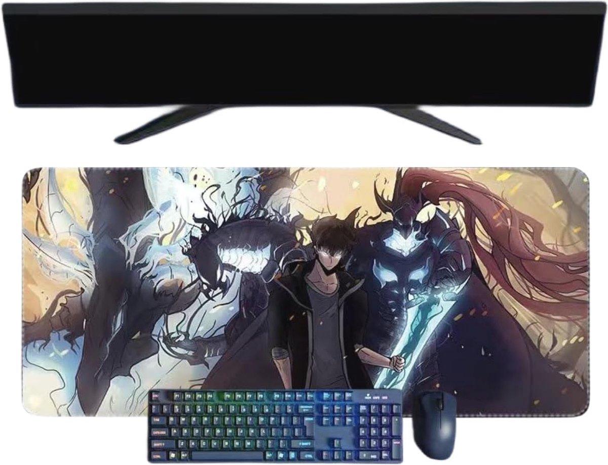 XL Gaming Muismat voor Anime Fanatics - Waterdicht, Antislip en Geschikt voor Toetsenborden