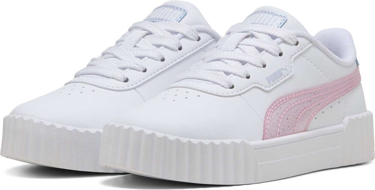 PUMA Carina 3.0 Blurry Dreams PS Meisjes Sneakers - PUMA White-Rose Mauve-Cool Weather