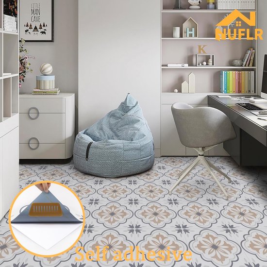 Tegelstickers voor vloer/muur, voor woondecoratie, afpellen en