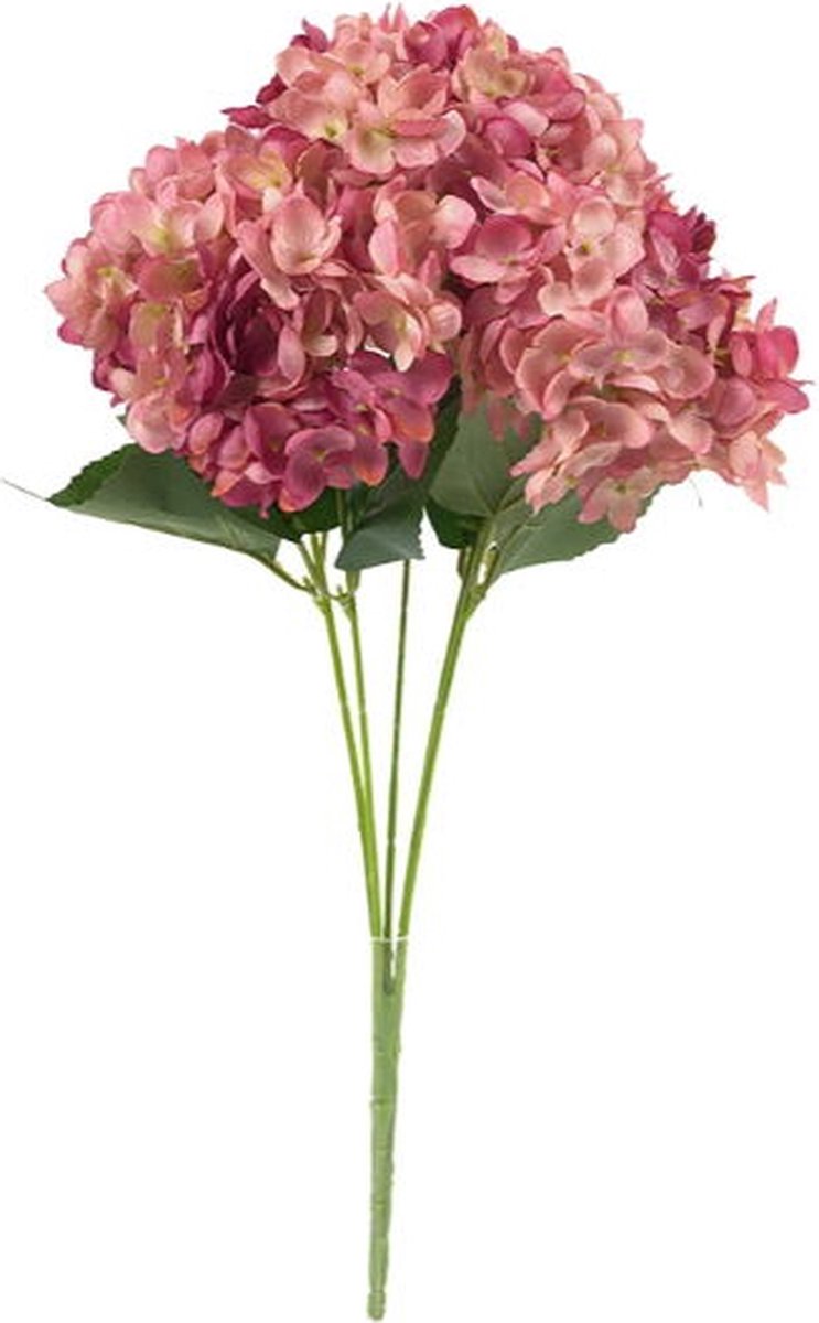 Buitengewoon Boet Kunstbloem hortensia 47 cm, rood/paars Buitengewoon de Boet