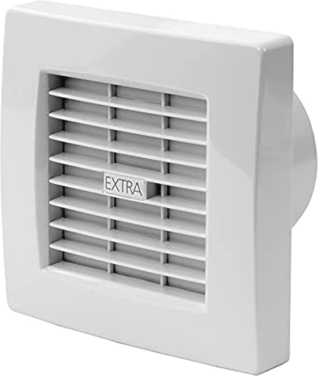 Badkamerventilator met Automatische Jaloezie - Ventilatie voor Badkamer, Keuken en Toilet