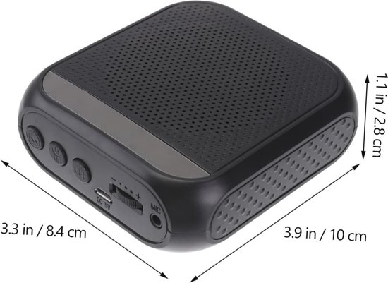 Spraakversterker | Stemversterkers | Met headset of dasspeld microfoon | Oplaadbare accu